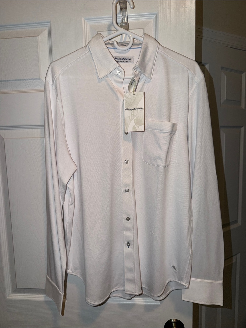 Tommy Bahama White Button-Front Long Sleeve Shirt